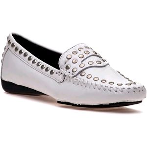 ROBERT ZUR
TANGO WHITE LEATHER LOAFER Size  8